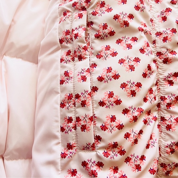 New! HILL HOUSE The Violet Floral Ruffle Sleeve Puffer Jacket - Picture 12 of 15